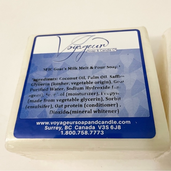 Voyageur SFIC Low Sweat and Goat's Milk Melt & Pour Soap Bases x2 - Picture 2 of 11